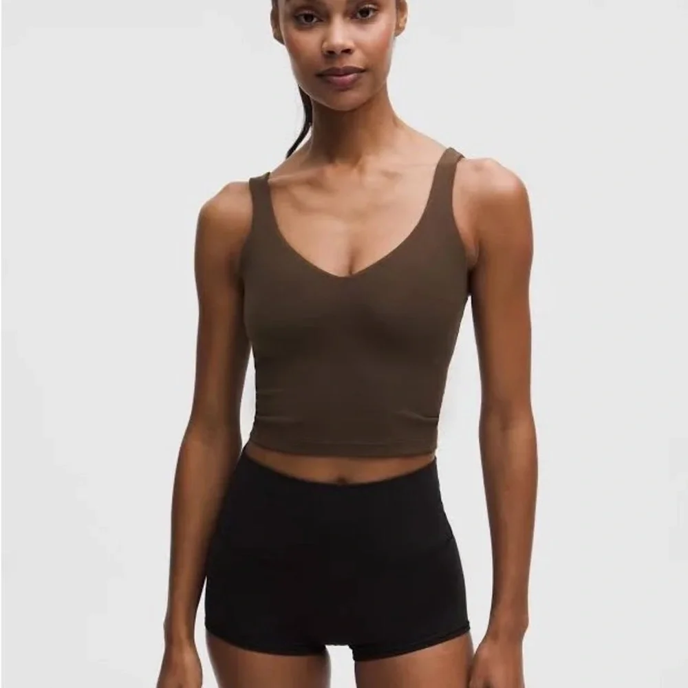 lululemon athletica Brown Cropped Tank Top